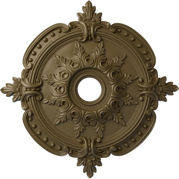 Ekena Millwork Benson Classic Medallion (Canopies up to 6 1/2"), 28 3/8"OD x 3 3/4"ID x 1 5/8"P, Mississippi Mud CM28BEMMF - main